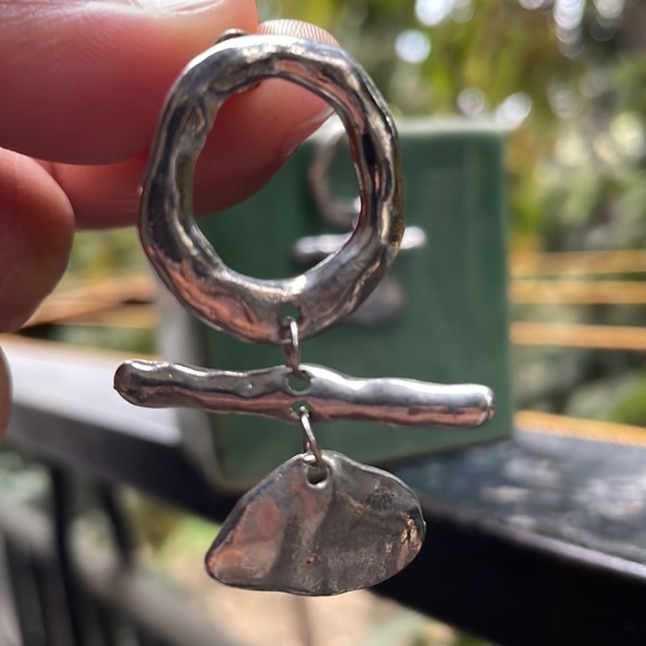 Antique drop silver earrings | NWT - Picture 6 of 16